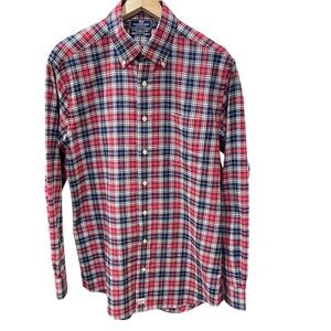 Vineyard Vines Murray Light Flannel Plaid Slim Fit Performance Button Up Shirt